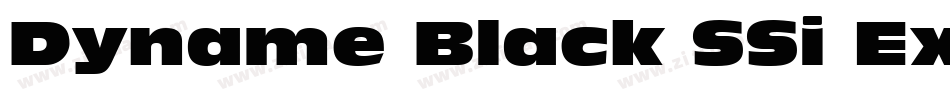Dyname Black SSi Extra Bold字体转换